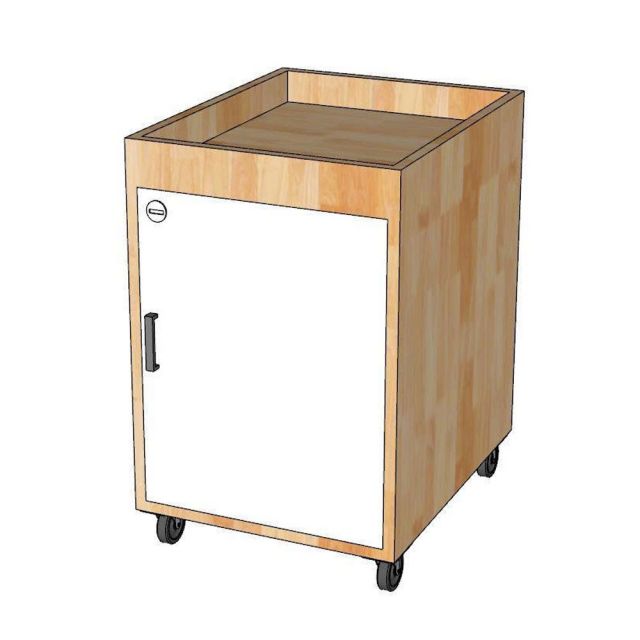 Tủ cá nhân di động 40x50x55cm gỗ cao su TCN68068