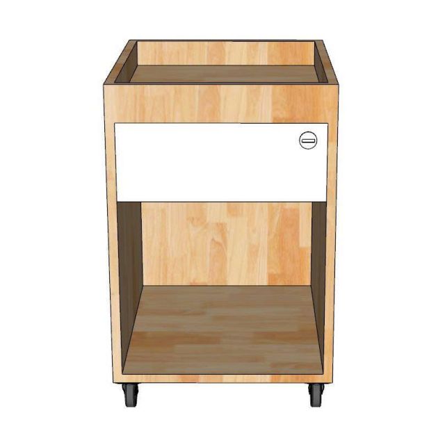 Tủ cá nhân nhỏ 1 ngăn kéo 40x50x55cm gỗ cao su TCN68066