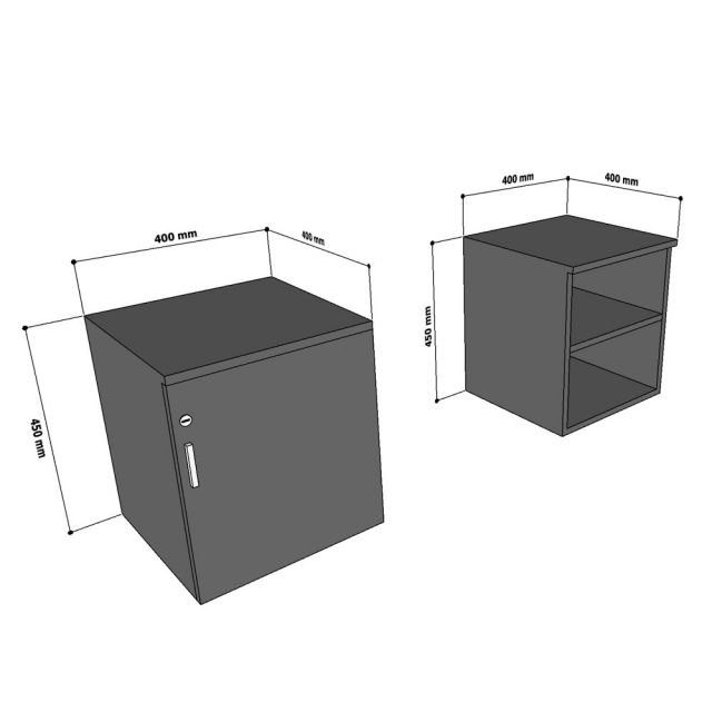 Tủ cá nhân 40x40x45cm gỗ cao su TCN68070