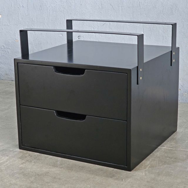Tủ treo bàn 2 ngăn 40x40cm gỗ cao su TCN68071