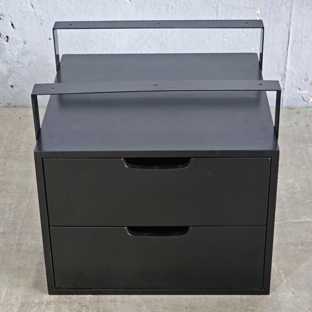 Tủ treo bàn 2 ngăn 40x40cm gỗ cao su TCN68071