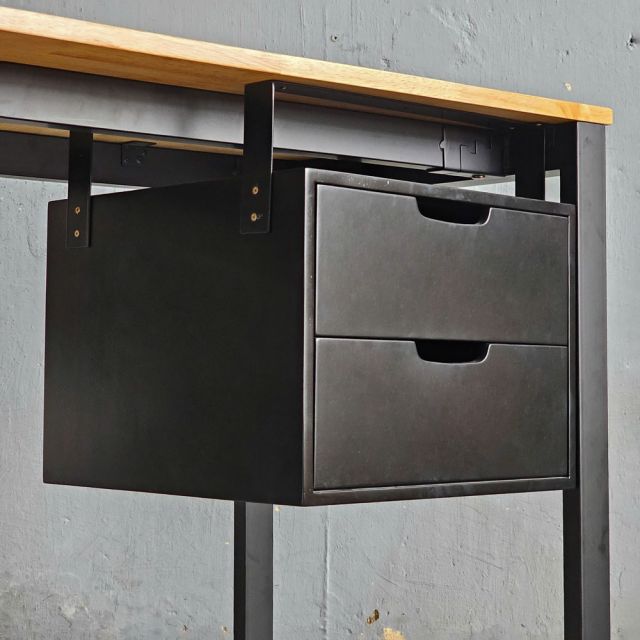 Tủ treo bàn 2 ngăn 40x40cm gỗ cao su TCN68071