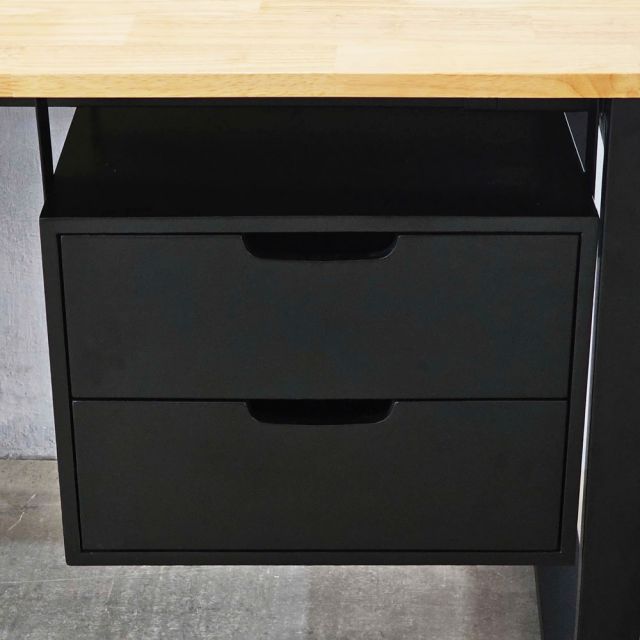 Tủ treo bàn 2 ngăn 40x40cm gỗ cao su TCN68071