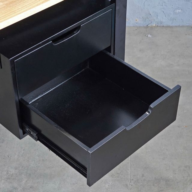 Tủ treo bàn 2 ngăn 40x40cm gỗ cao su TCN68071