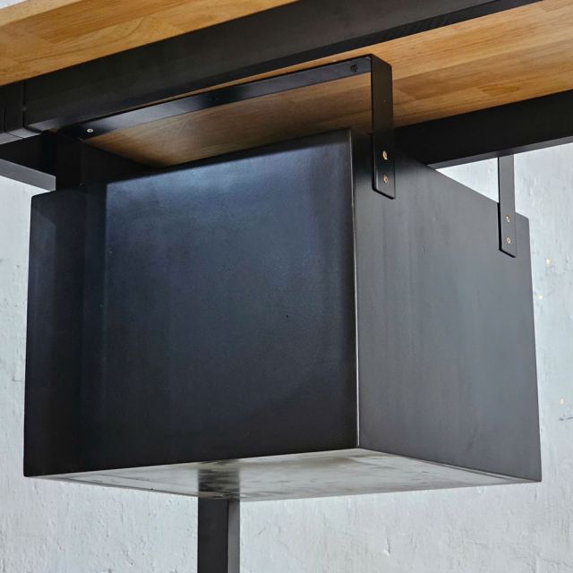 Tủ treo bàn 2 ngăn 40x40cm gỗ cao su TCN68071