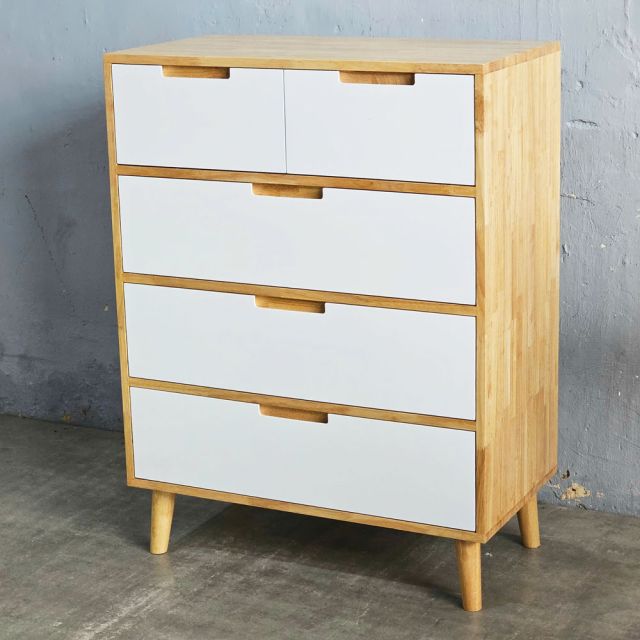 Tủ để đồ 80x42x100cm gỗ cao su TQA68067