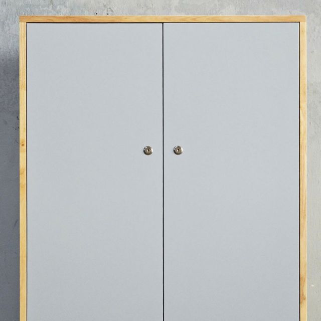Tủ quần áo 80x55x200cm gỗ cao su TQA68066