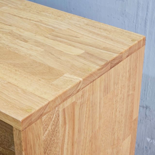 Tủ phòng ăn kết hợp tủ riệu gỗ cao su chân sắt TPA003