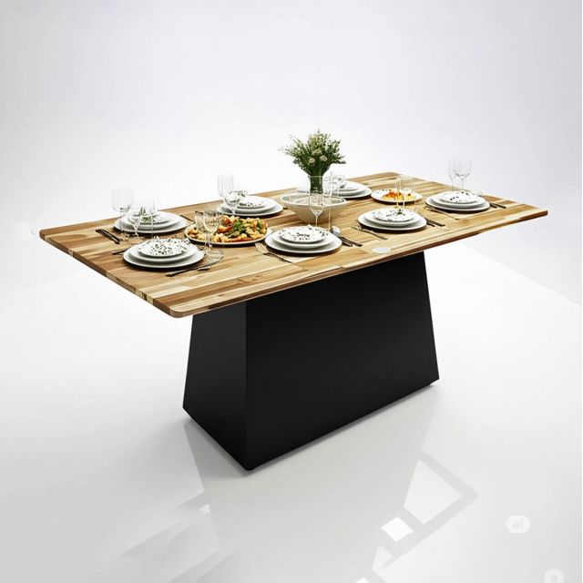 Bàn ăn chữ nhật 140x70cm gỗ tràm BA68258