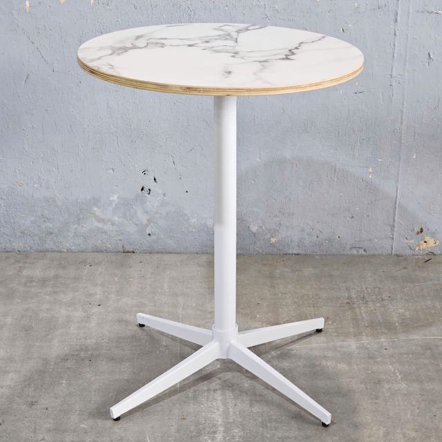 Bàn cafe tròn 60x60cm gỗ plywood vân giả đá CFD68273