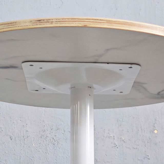 Bàn cafe tròn 60x60cm gỗ plywood vân giả đá CFD68273