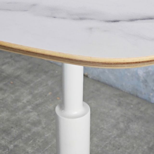 Bàn cafe 60x60cm gỗ plywood vân giả đá CFD68275