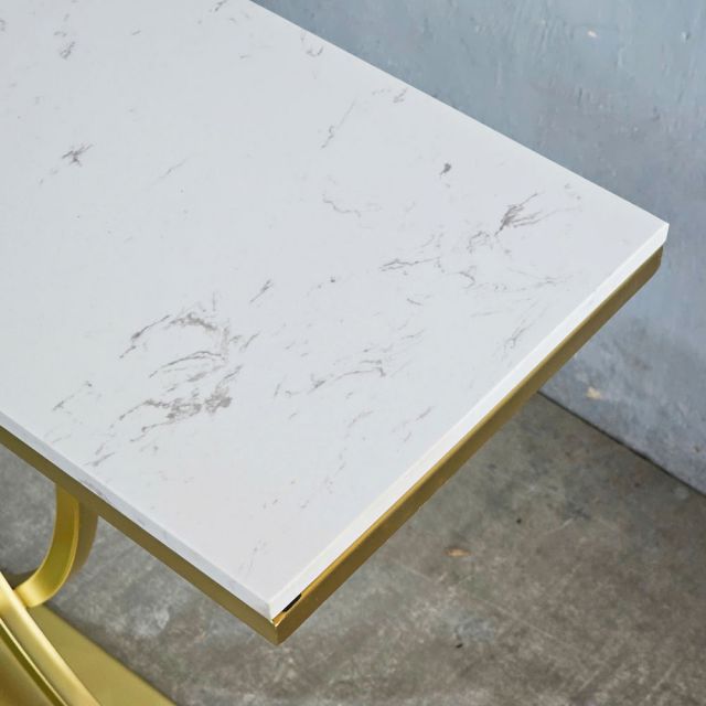 Bàn console XECI mặt đá khung sắt CST053