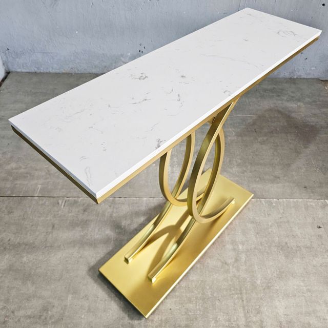Bàn console XECI mặt đá khung sắt CST053