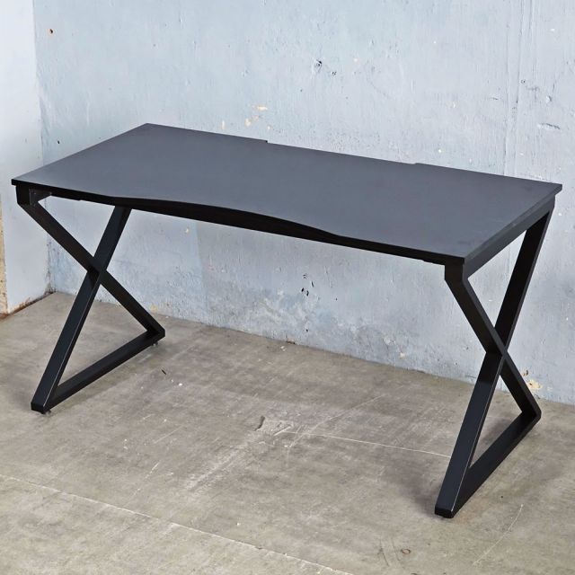 Bàn Gaming chữ X 140x70cm gỗ cao su GD68106