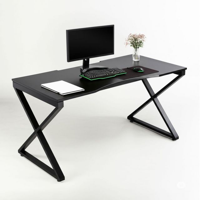 Bàn Gaming chữ X 140x70cm gỗ cao su GD68106 Bàn Gaming chữ X 140x70cm gỗ cao su GD68106