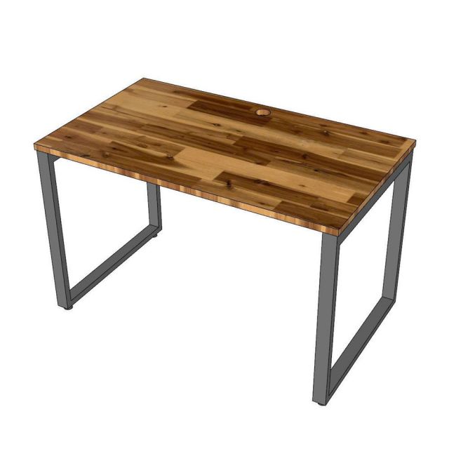 Bàn làm việc 120x70cm gỗ tràm hệ Rectang HBRT111
