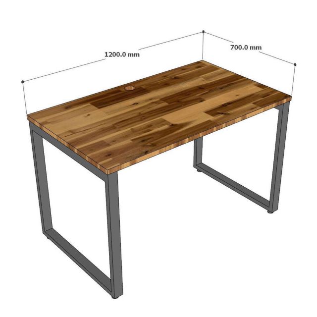 Bàn làm việc 120x70cm gỗ tràm hệ Rectang HBRT111