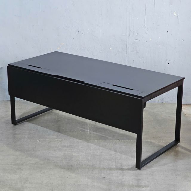 Bàn làm việc có hộp điện 180x70cm gỗ cao su ZD023