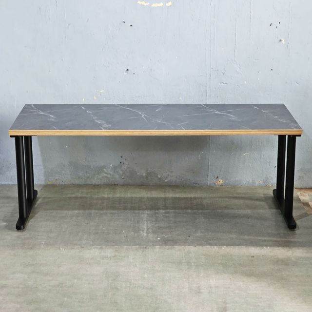 Bàn làm việc 200x75cm gỗ plywood vân giả đá hệ TIO HBTO034