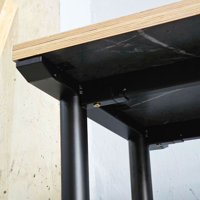 Bàn làm việc 200x75cm gỗ plywood vân giả đá hệ TIO HBTO034