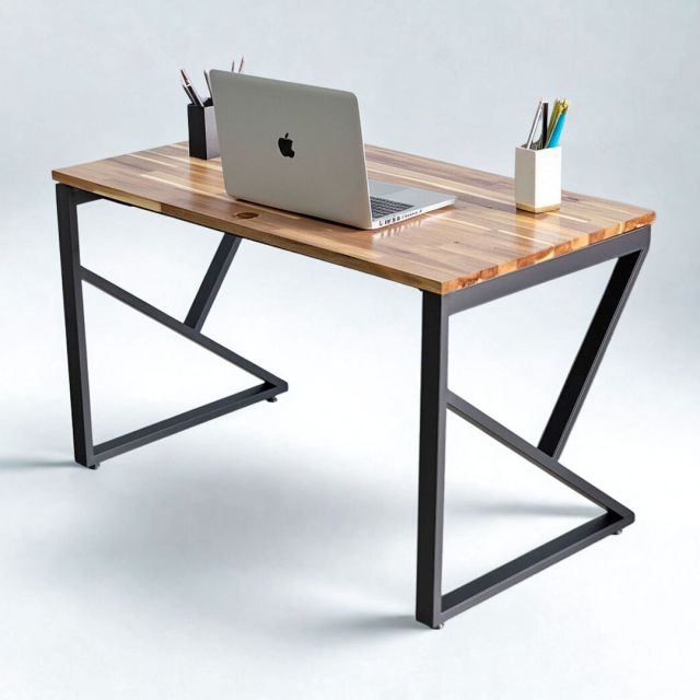 Bàn làm việc 120x70cm gỗ tràm chân hệ KConcept HBWD048