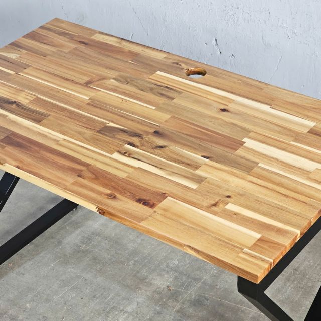 Bàn làm việc 120x70cm gỗ tràm chân hệ KConcept HBWD048