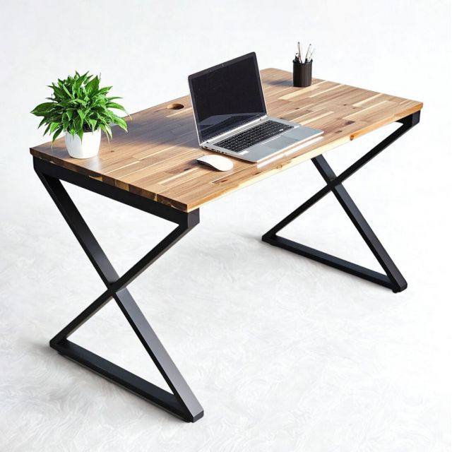 Bàn làm việc 120x70cm gỗ tràm hệ XConcept HBWD047