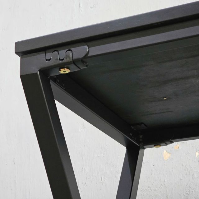 Bàn Mini 80x50x75(cm) gỗ cao su chân chữ X lắp ráp IDE68014