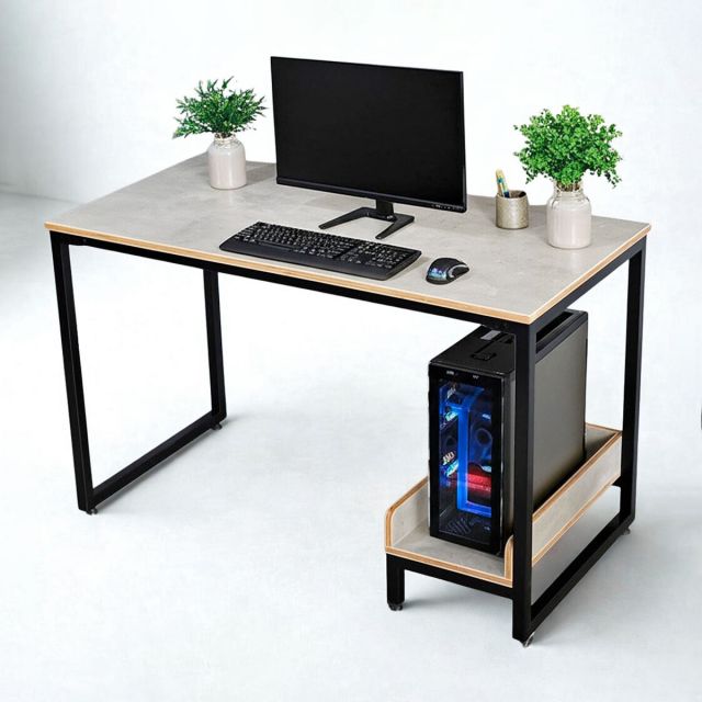 Bàn vi tính liền kệ CPU 120x60cm gỗ plywood COD68063