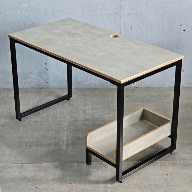 Bàn vi tính liền kệ CPU 120x60cm gỗ plywood COD68063