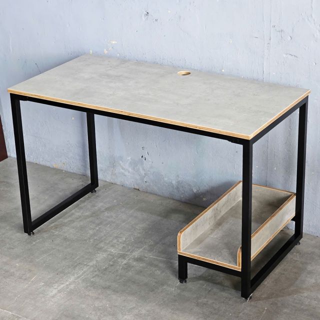 Bàn vi tính liền kệ CPU 120x60cm gỗ plywood COD68063