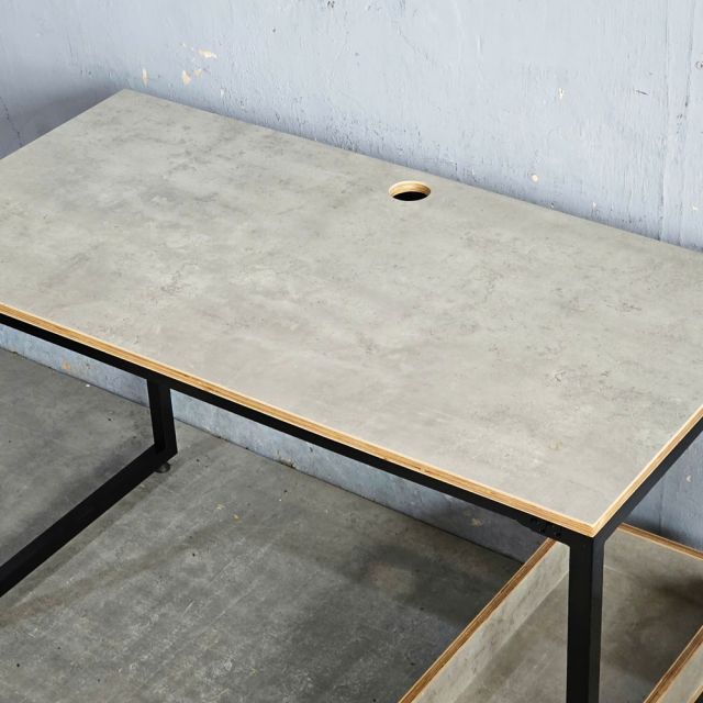 Bàn vi tính liền kệ CPU 120x60cm gỗ plywood COD68063