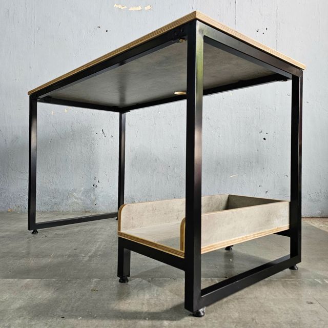 Bàn vi tính liền kệ CPU 120x60cm gỗ plywood COD68063