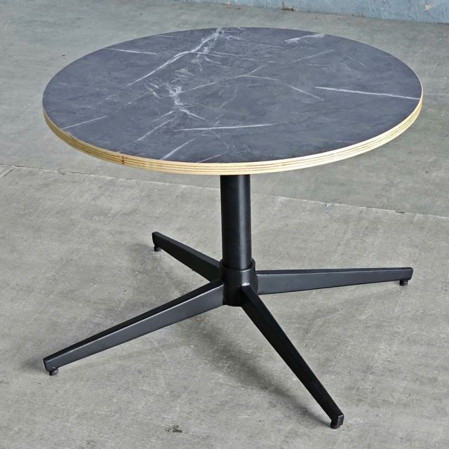 Bàn trà tròn 60x60cm gỗ cao su TT68326