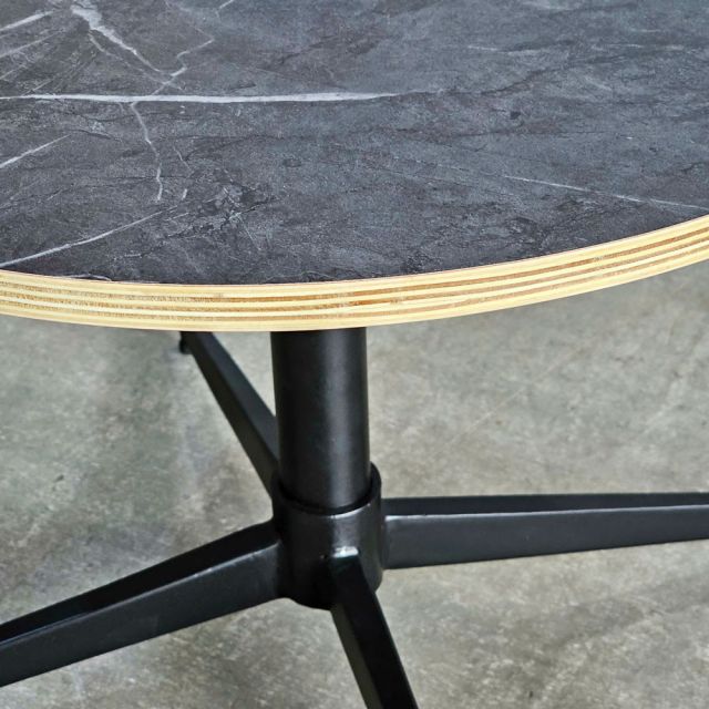 Bàn trà tròn 60x60cm gỗ cao su TT68326