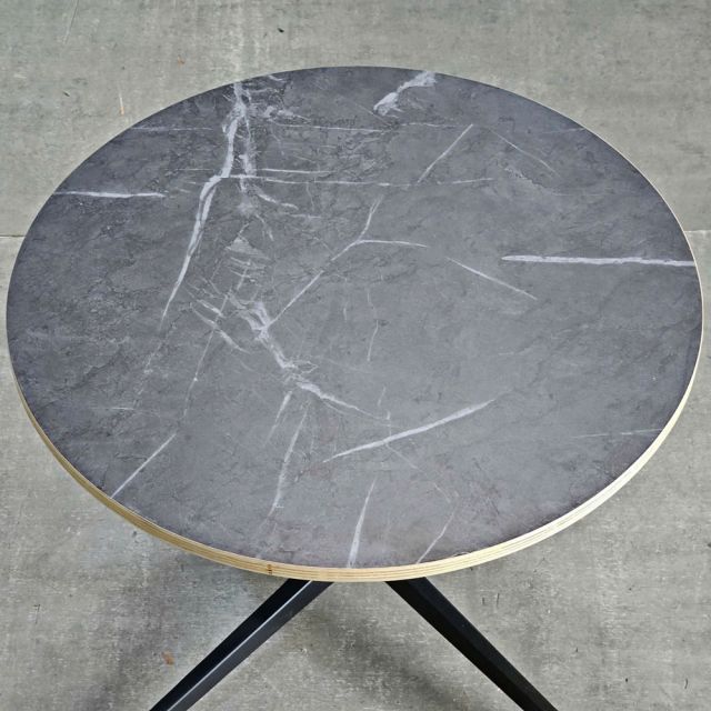 Bàn trà tròn 60x60cm gỗ cao su TT68326