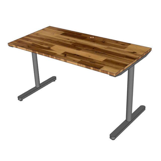 Bàn làm việc 140x70cm gỗ tràm hệ TIO HBTO033