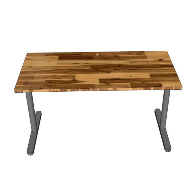 Bàn làm việc 140x70cm gỗ tràm hệ TIO HBTO033
