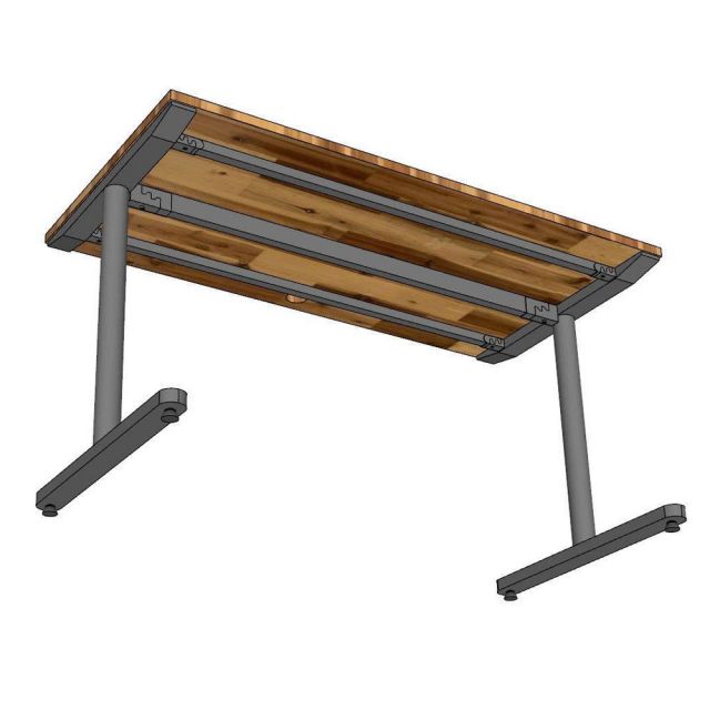 Bàn làm việc 140x70cm gỗ tràm hệ TIO HBTO033