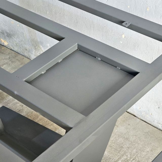 Chân sắt cho bàn ăn 140x70cm sơn tĩnh điện CHBBA061