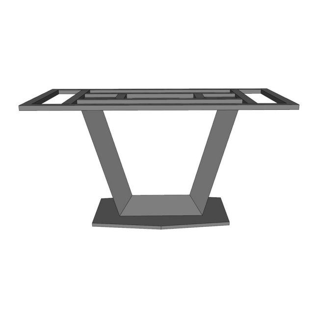 Chân sắt cho bàn ăn 140x70cm sơn tĩnh điện CHBBA061