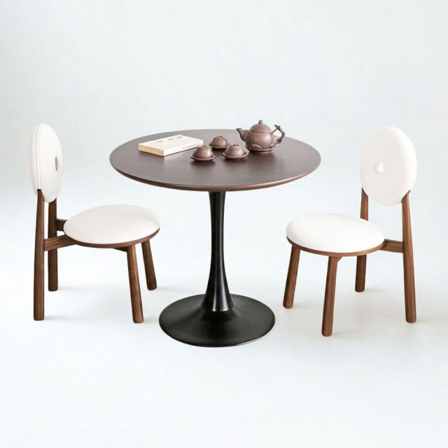 Combo bàn cafe tròn 70cm và 2 ghế Donut CBCF342