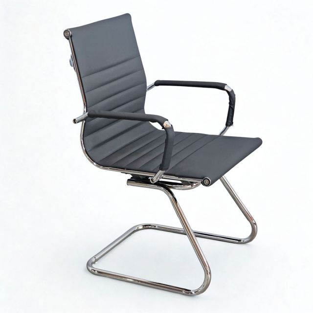 Ghế chân quỳ lưng thấp bọc da MF06