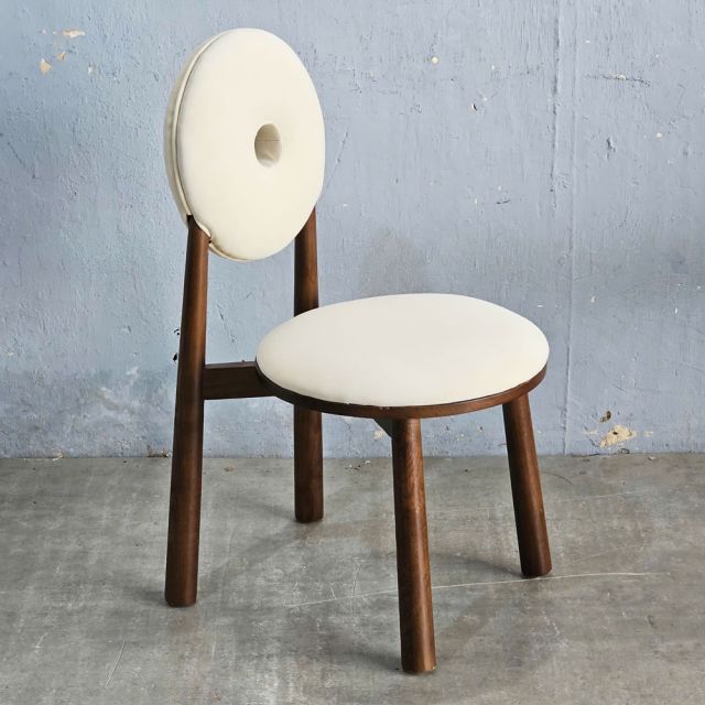 Ghế Donut gỗ Ash bọc vải nhung GCF310