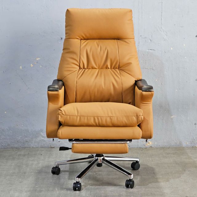 Ghế giám đốc bọc da lưng ngả có gác chân MF1695