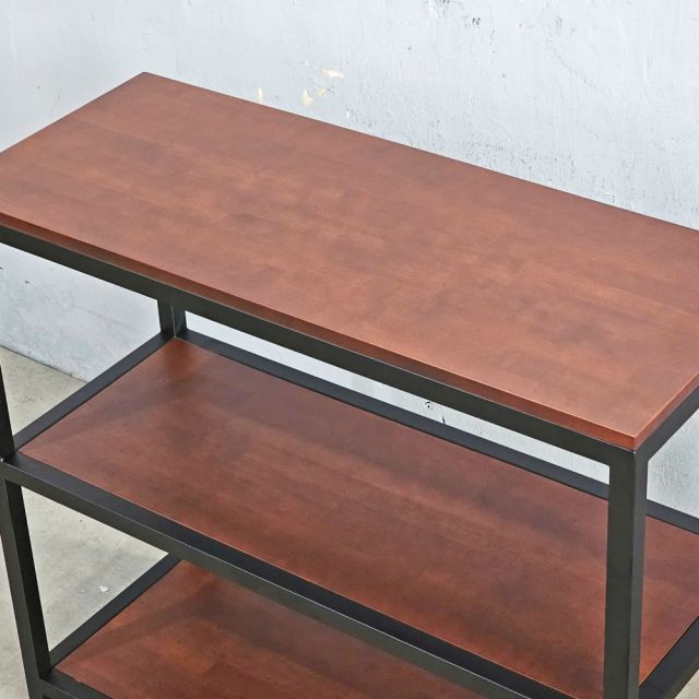 Kệ bếp NARO 3 tầng 100x40x88cm gỗ cao su KB68065