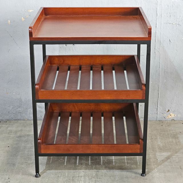 Kệ nhà bếp 3 tầng 62x57x85cm gỗ cao su KB68050