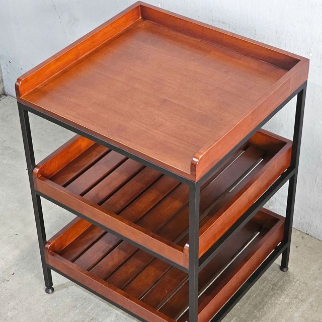 Kệ nhà bếp 3 tầng 62x57x85cm gỗ cao su KB68050