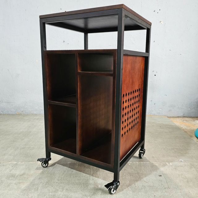 Kệ CPU và máy in 55x50x93cm gỗ cao su KCPU68025